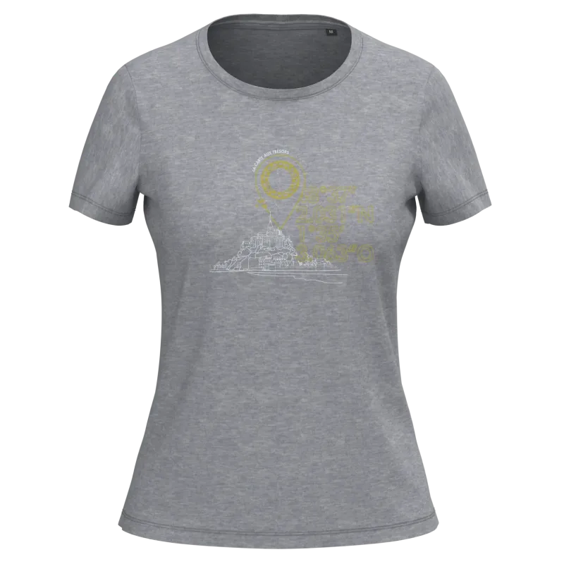 Tee shirt Bio Mont St Michel Femme La Carte aux Trésors