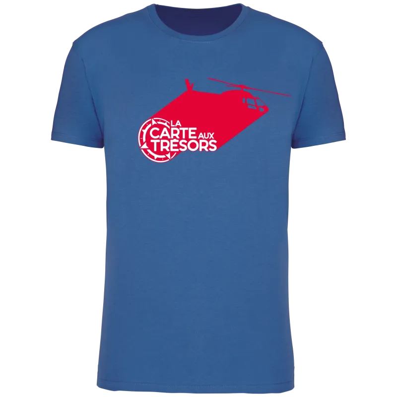 Tee shirt Bio Homme Hélico/Vélo La Carte aux Trésors