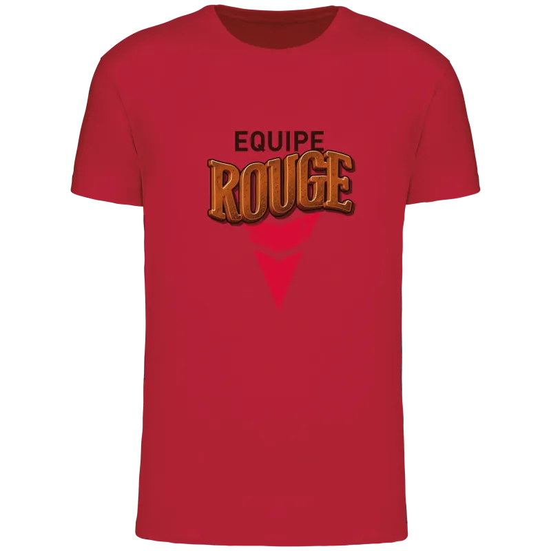 Tee shirt Bio Homme Equipe Rouge La Carte aux Trésors