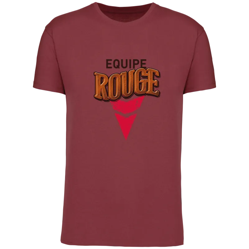 Tee shirt Bio Homme Equipe Rouge La Carte aux Trésors