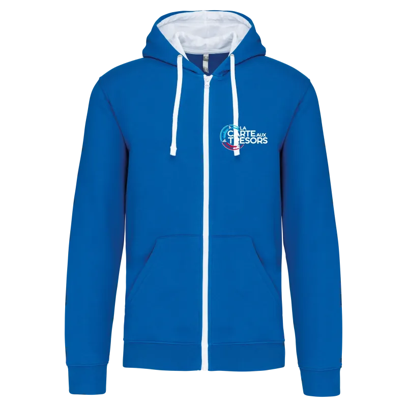 Sweat zippé capuche La Carte aux Trésors