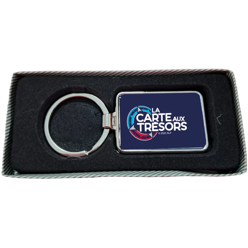 Porte-clés métal La Carte aux Trésors