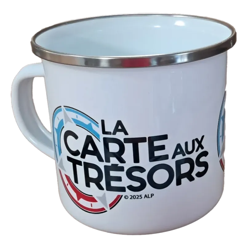 Mug en acier Emaillé 284ml La Carte aux Trésors