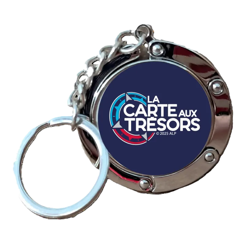 Porte-clés accroche sac La Carte aux Trésors
