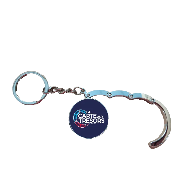 Porte-clés accroche sac La Carte aux Trésors