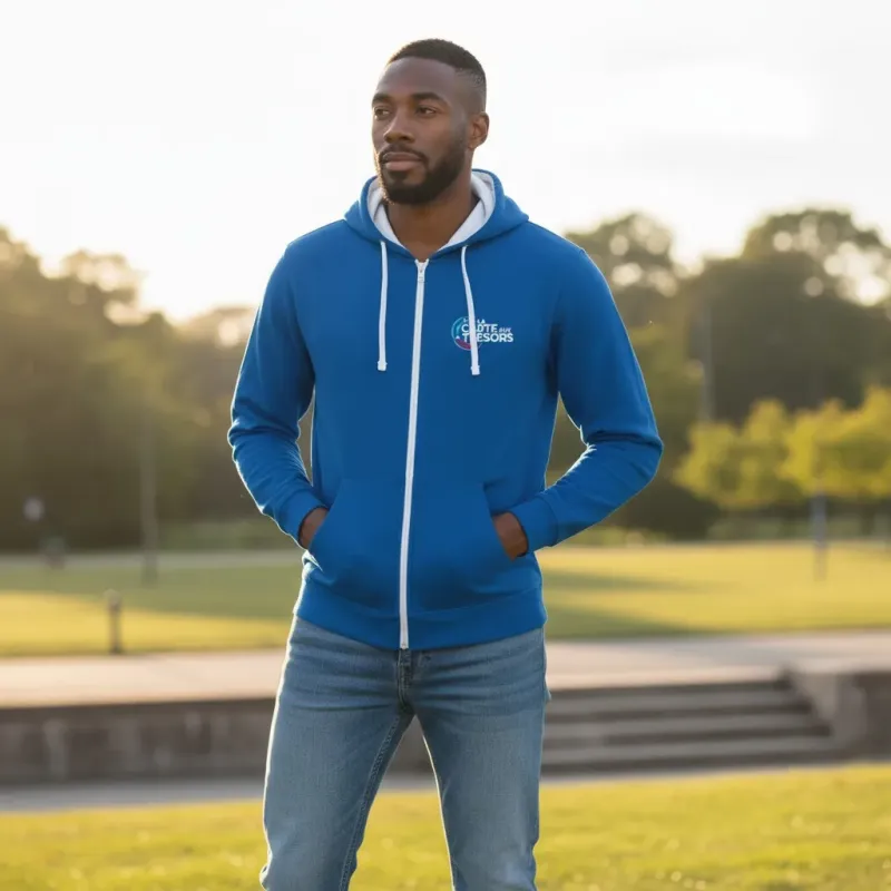 Sweat Homme zippé capuche La Carte aux Trésors